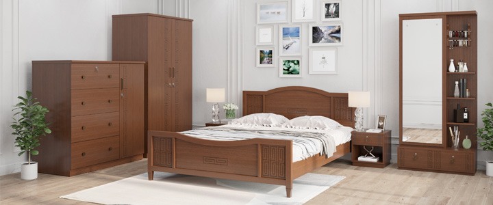 Della Wooden Bedroom Set