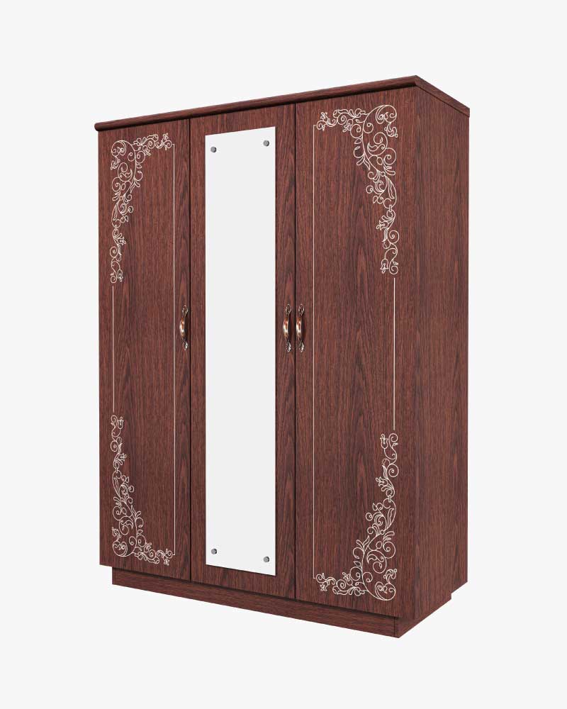 Cupboard -HCBH-113-2-10 (3 Doors With Glass)