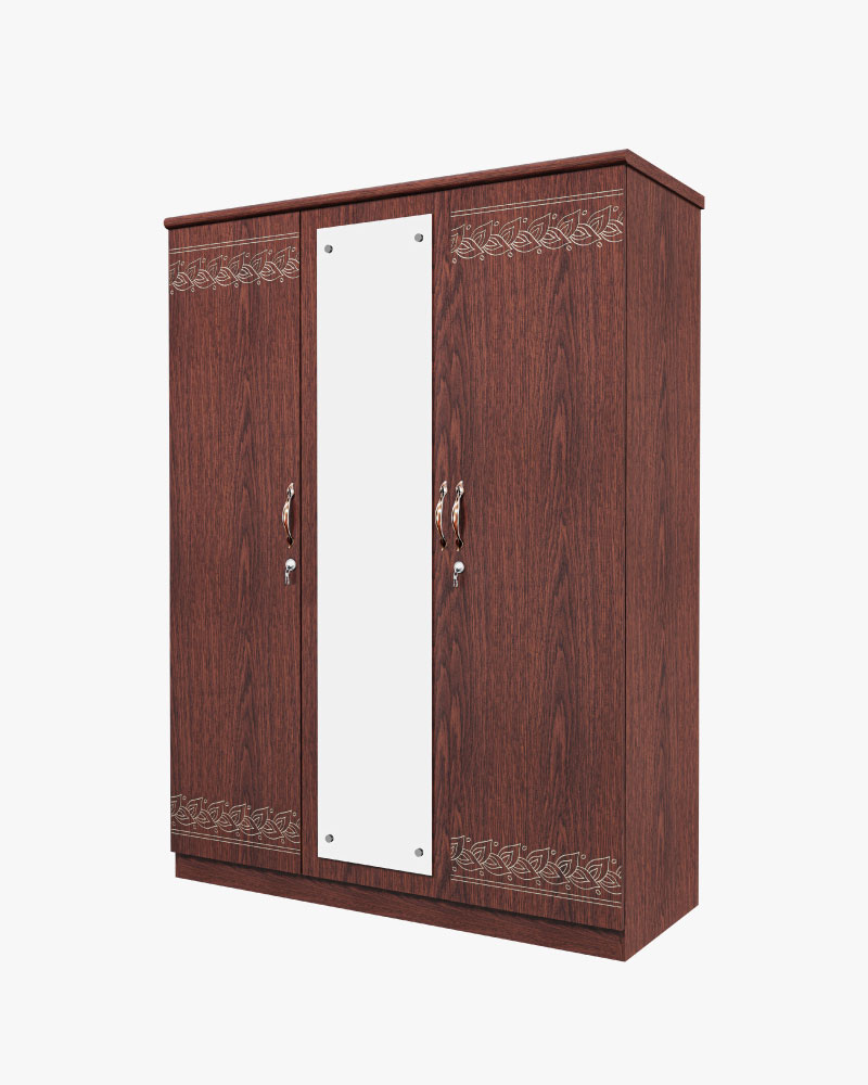Cupboard -HCBH-114-2-10 (3 Doors With Glass)