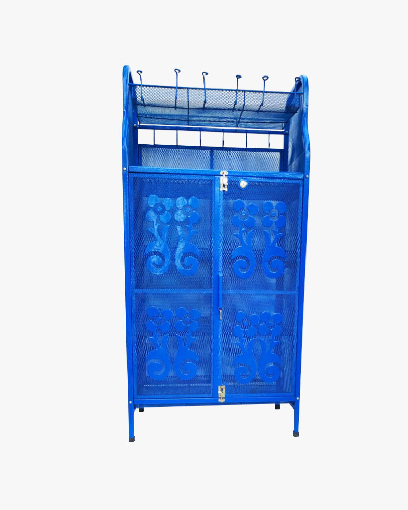HATIM Kitchen Shelf  Trendy 2 Doors (Blue)