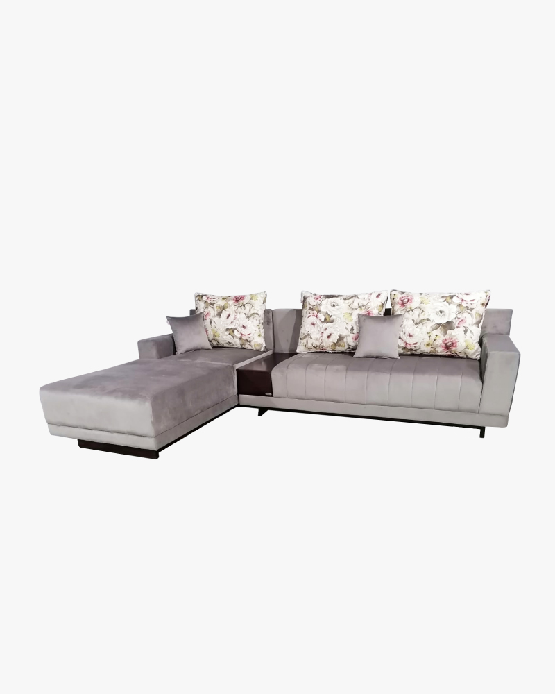 Wooden L-Shape Sofa-HLSS-301