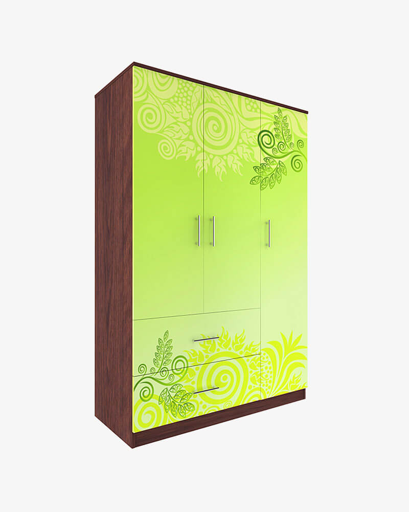 Nandonik Cupboard-HCBH-107/103-Emerald (3 Door+2 Drawer)