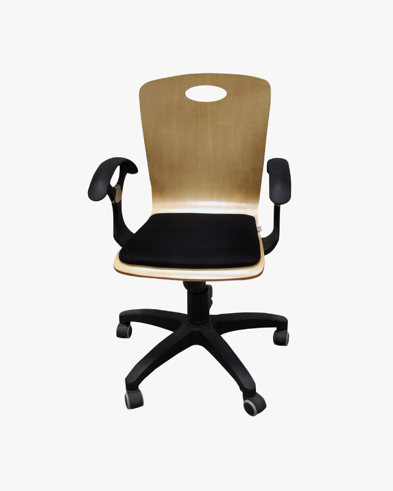 Swivel Chair-HCSC-210 (Natural Wood Color)