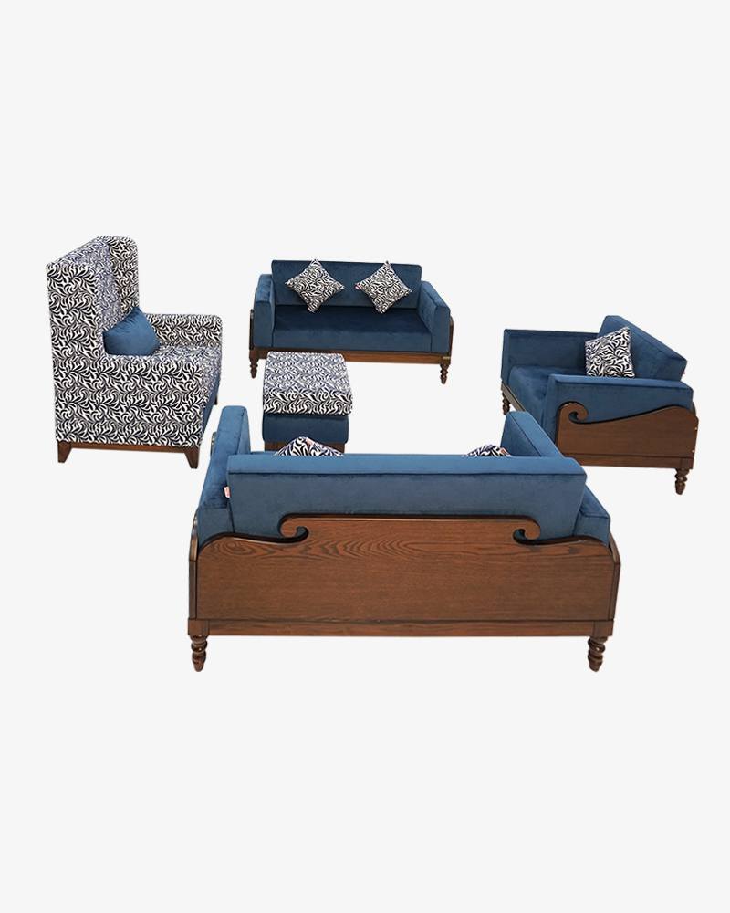 Wooden Azure Sofa Set with Lounge Chair (HSDC-332, HSSC-332,HSSC-334)