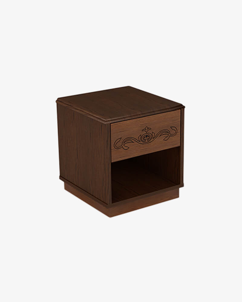 Wooden Bed Side Cabinet-HBCH-302-1-10