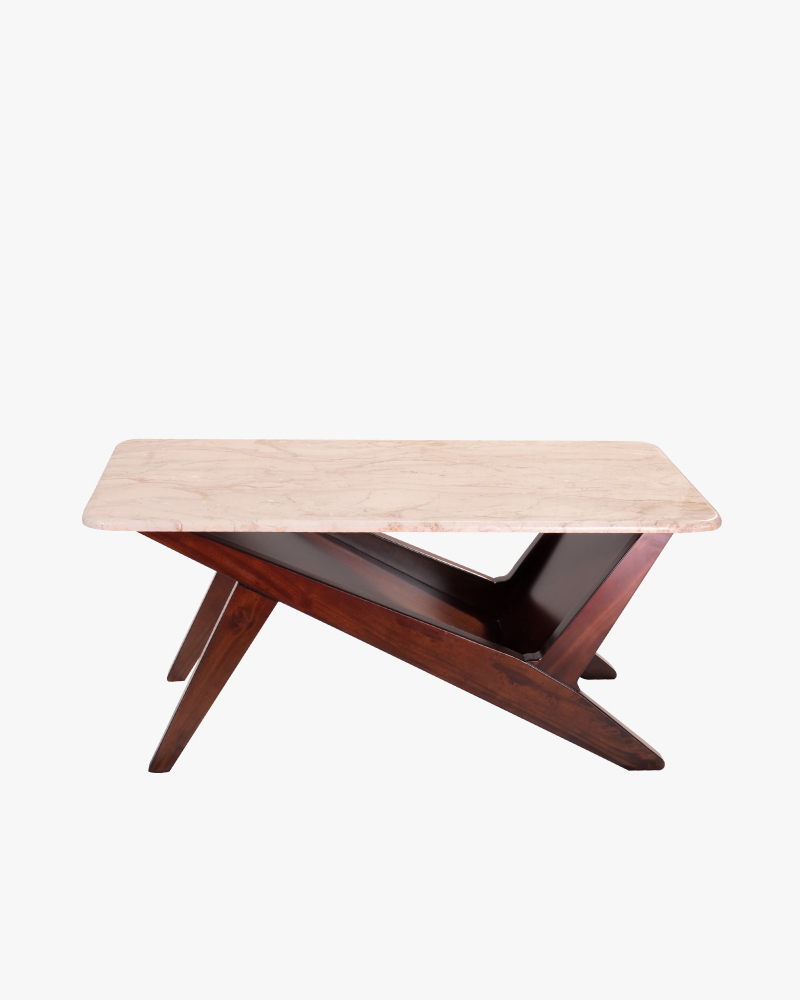 Wooden Center Table-HTCC-321-2-10 (MARBEL TOP-BEECH)