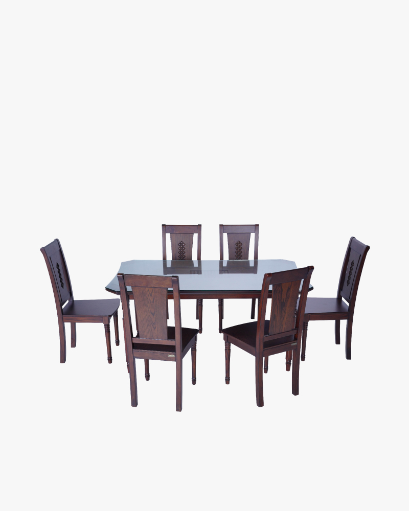 Wooden Dining Full Set-HTDH-314,HCFD-314 (1+6)