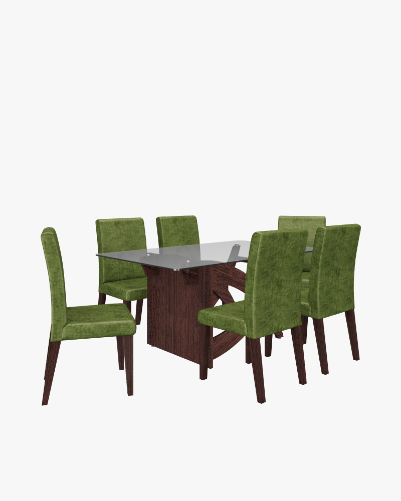 Wooden Dining Full Set-HTDH-315,HCFD-315 (1+6)