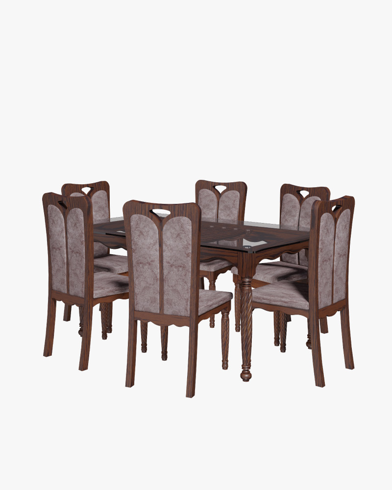 Wooden Dining Full Set-HTDH-316,HCFD-316 (1+6)