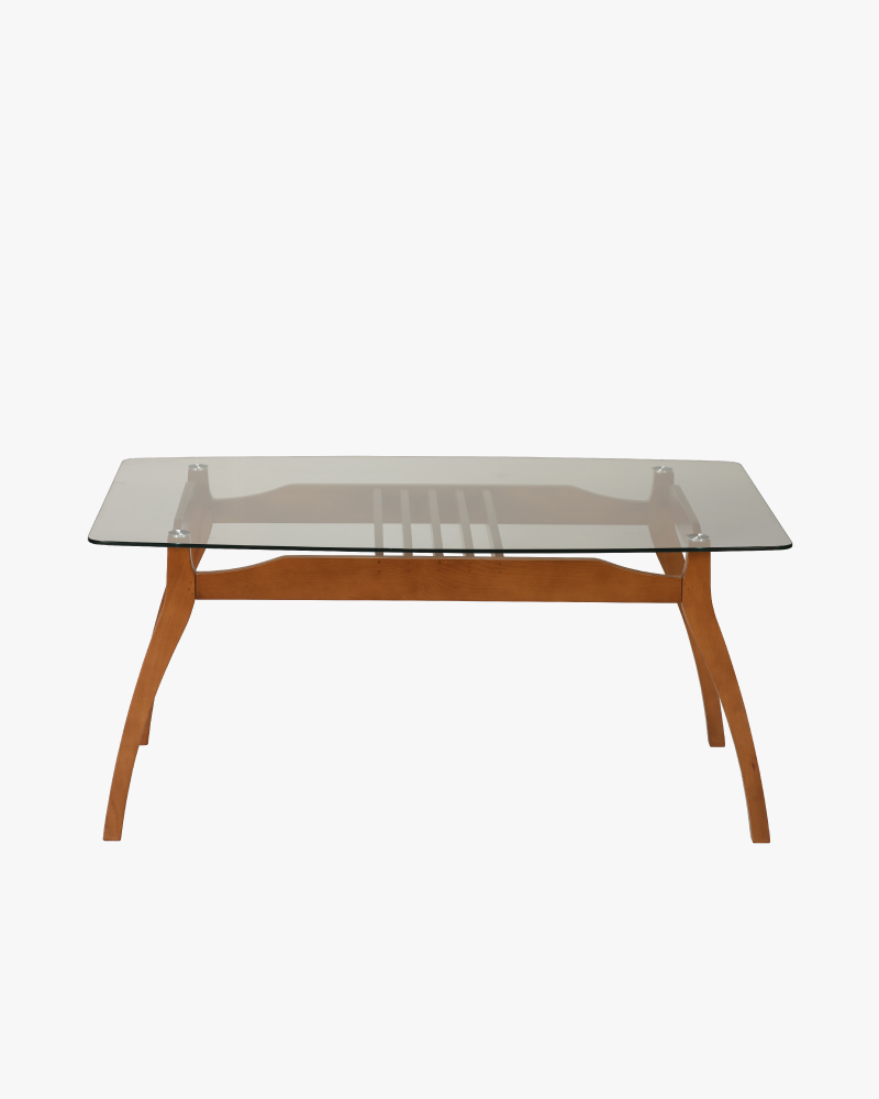 Wooden Dining Table- HTDH-312 (6 Seater) (Beech Wood)