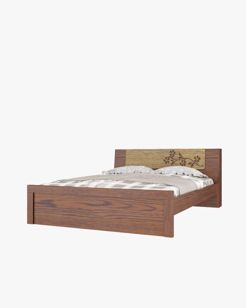 Wooden Double Bed-HBDH-311