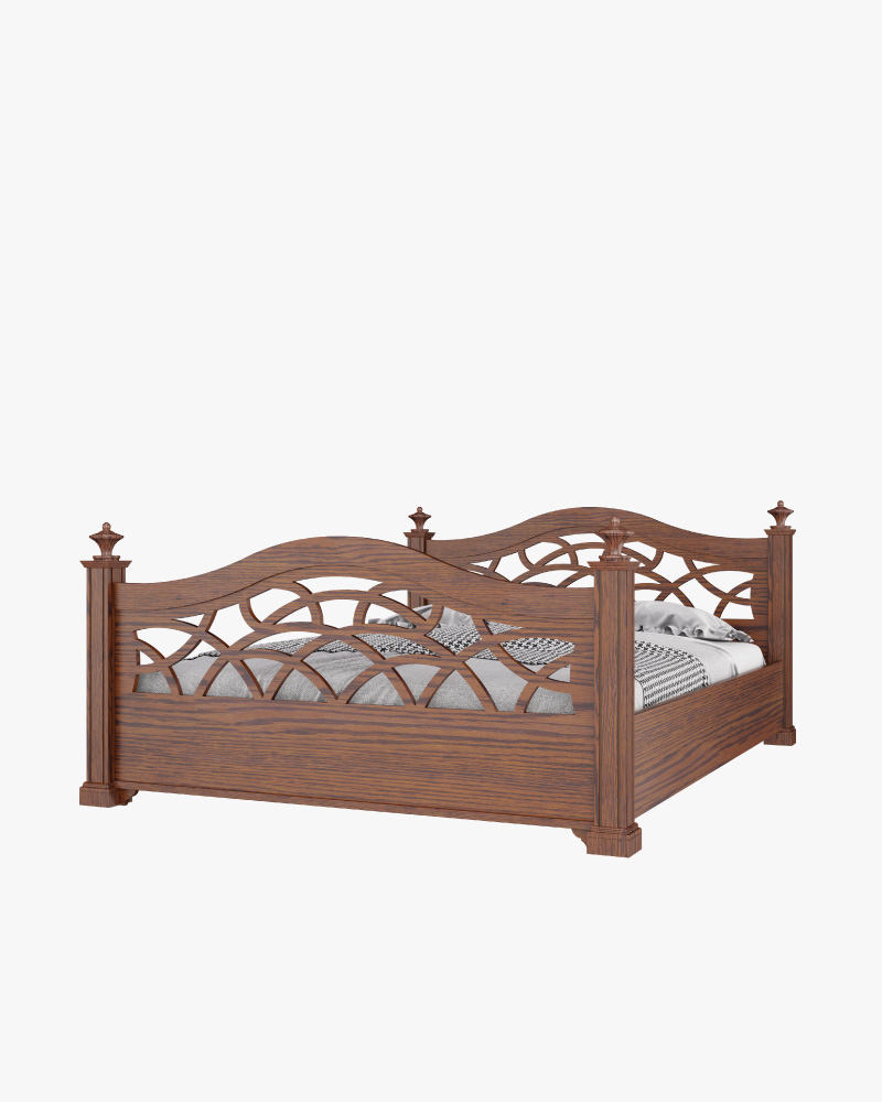Wooden Double Bed-HBDH-313