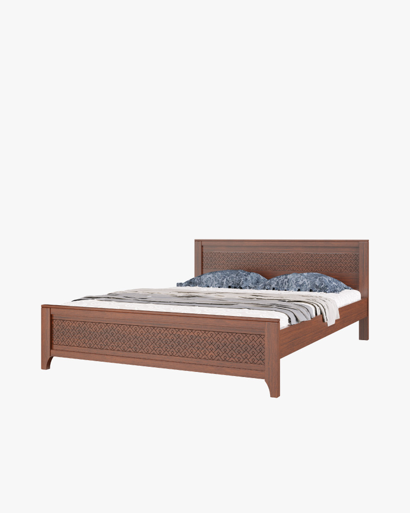 Wooden Double Bed-HBDH-316
