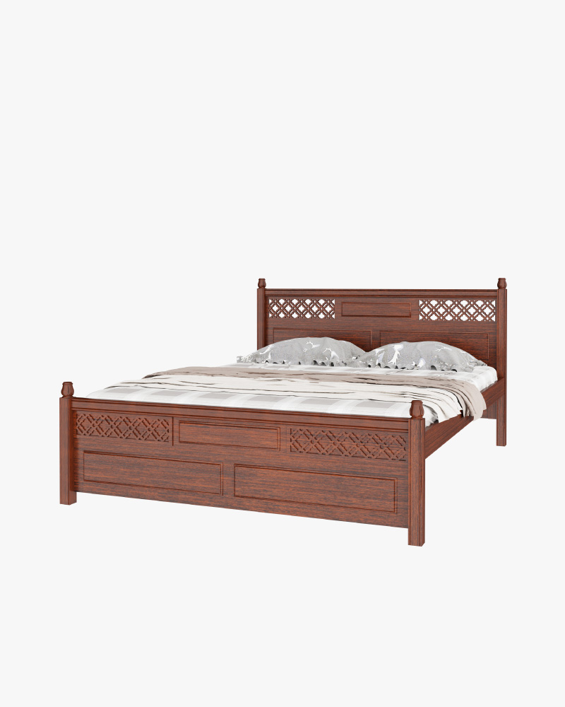 Wooden Double Bed- HBDH-320