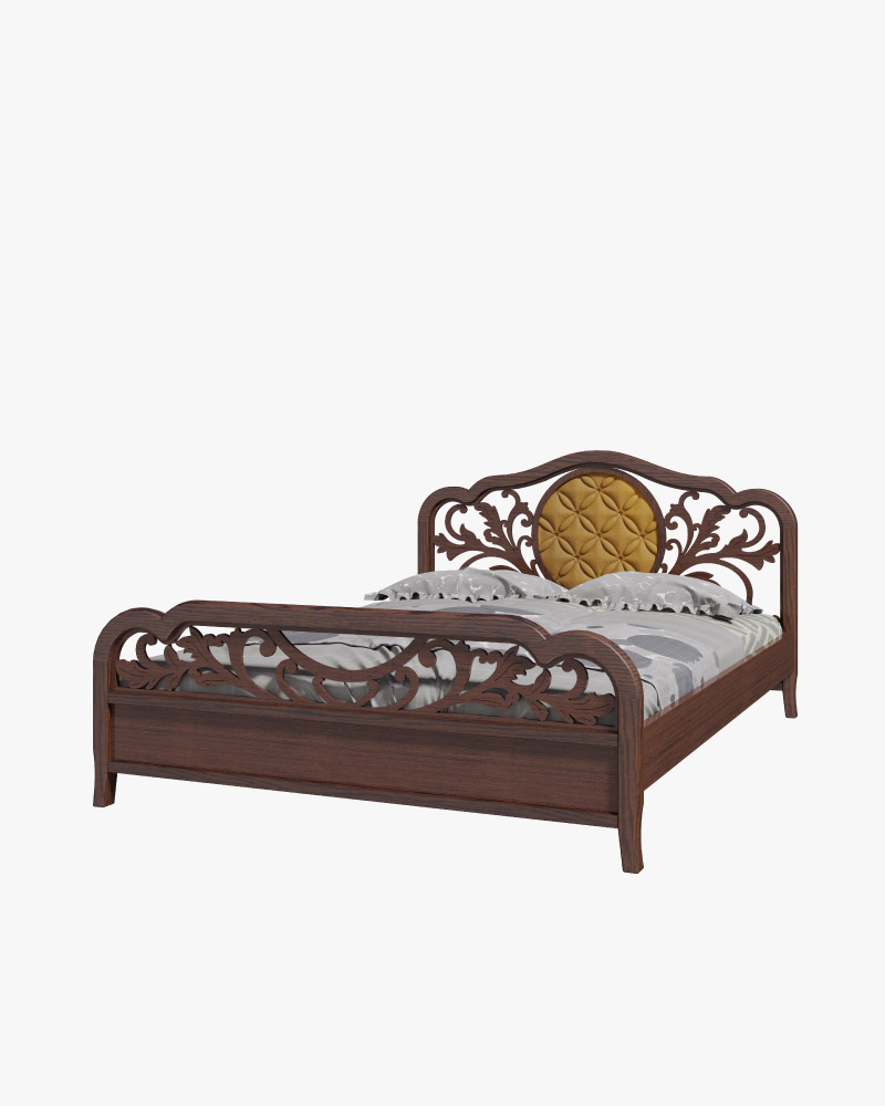 Wooden Double Bed- HBDH-323