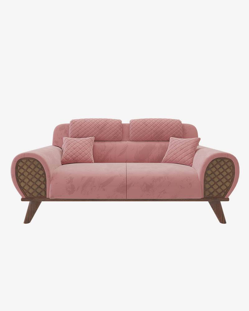 Wooden Double Sofa