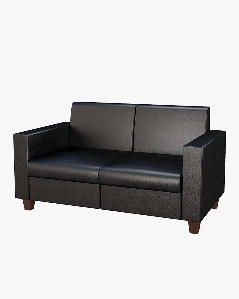 Wooden DOUBLE Visitor Sofa-HSDC-308-6-3