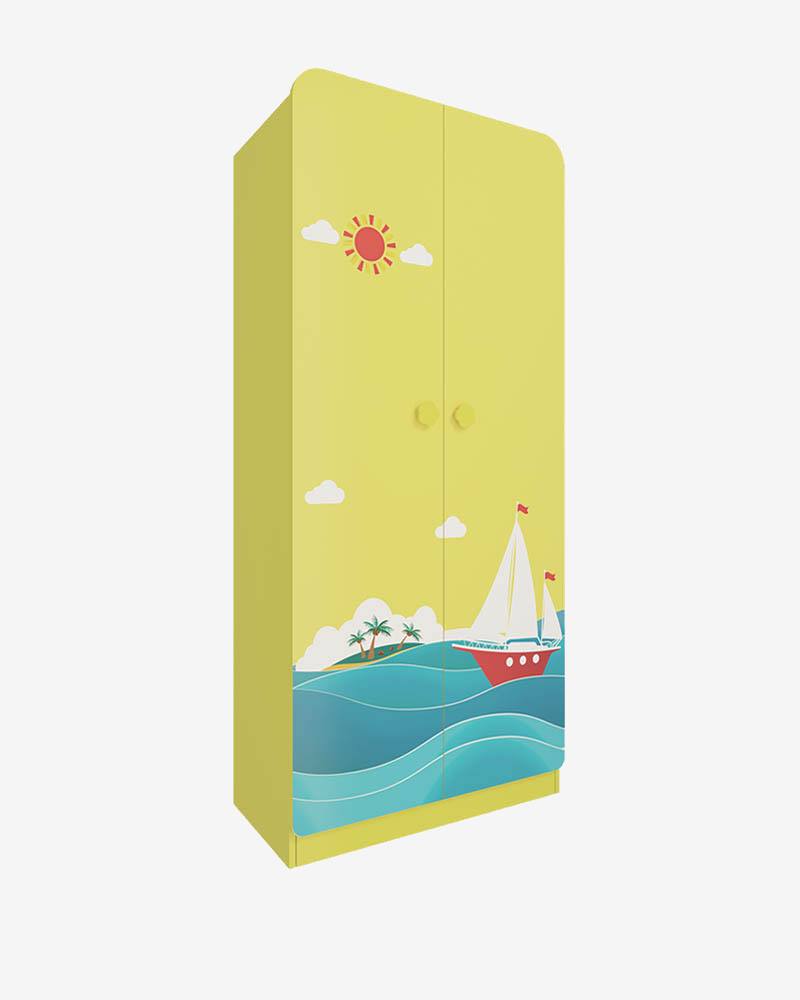 Wooden Kids Cupboard-HKCBH-302 (Sunny)