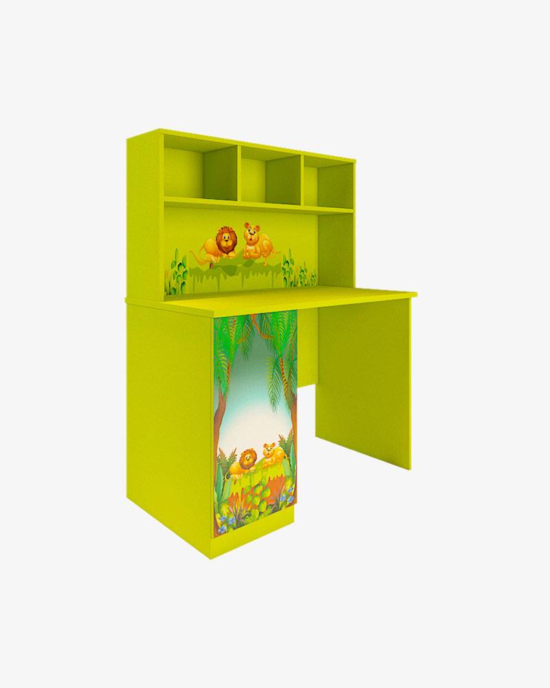 Wooden Kids Reading Table-HKRTH-301 (Lion in a Jungle)