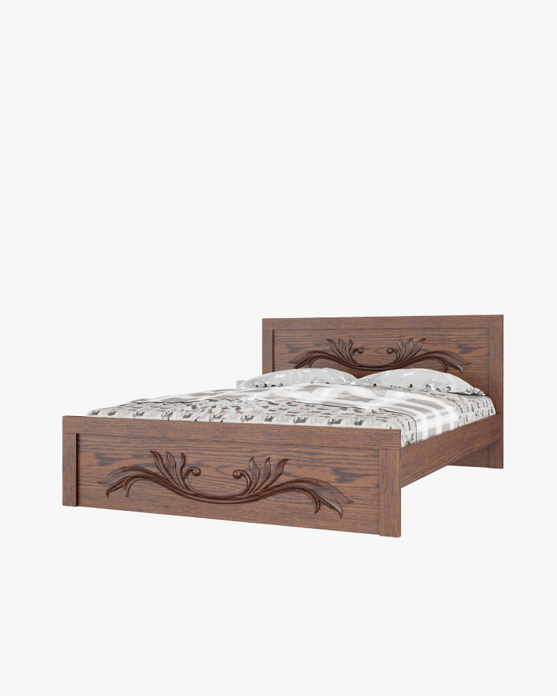 Wooden King Bed-HBDH-314