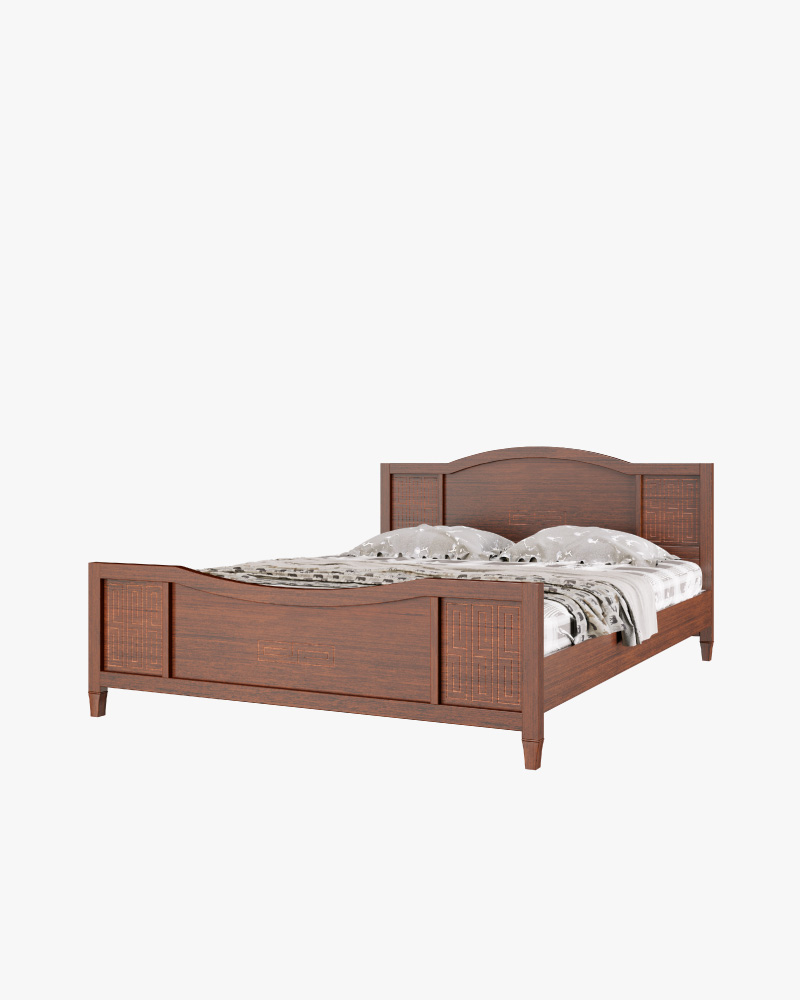 Wooden King Bed-HBDH-318 (King)