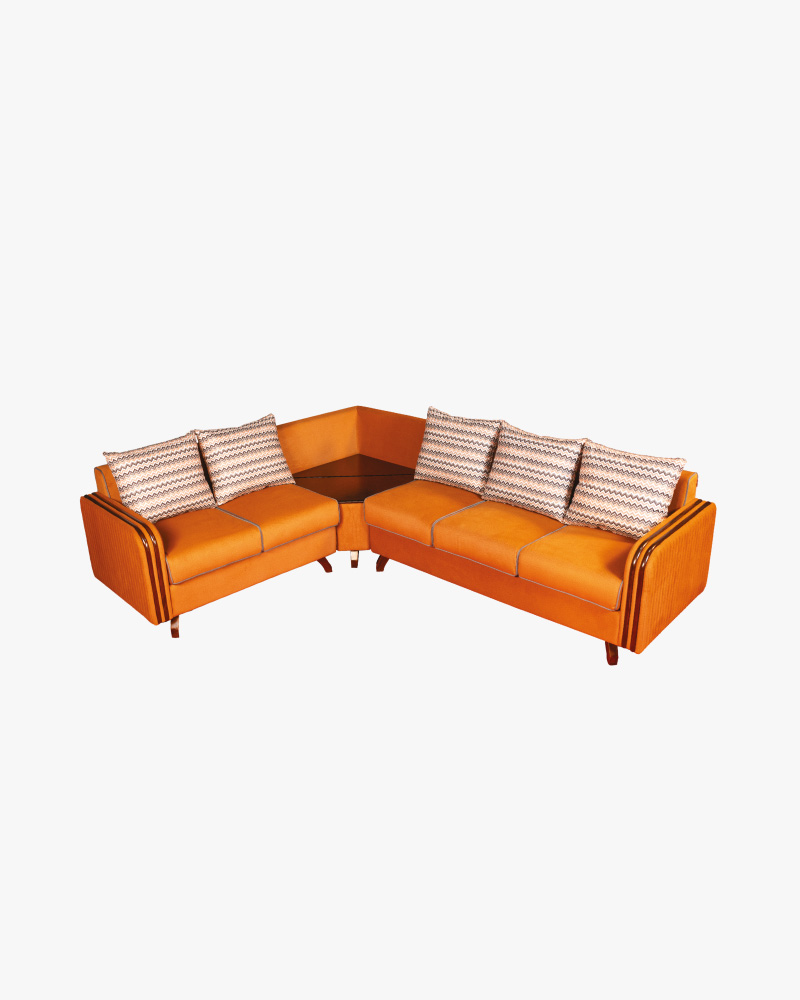 Wooden L-Shape Sofa-HLSS-302